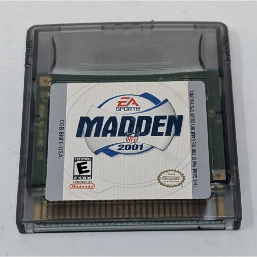 Madden 2001 Gameboy Color Game Cartridge Cart Only Tested Working GBC